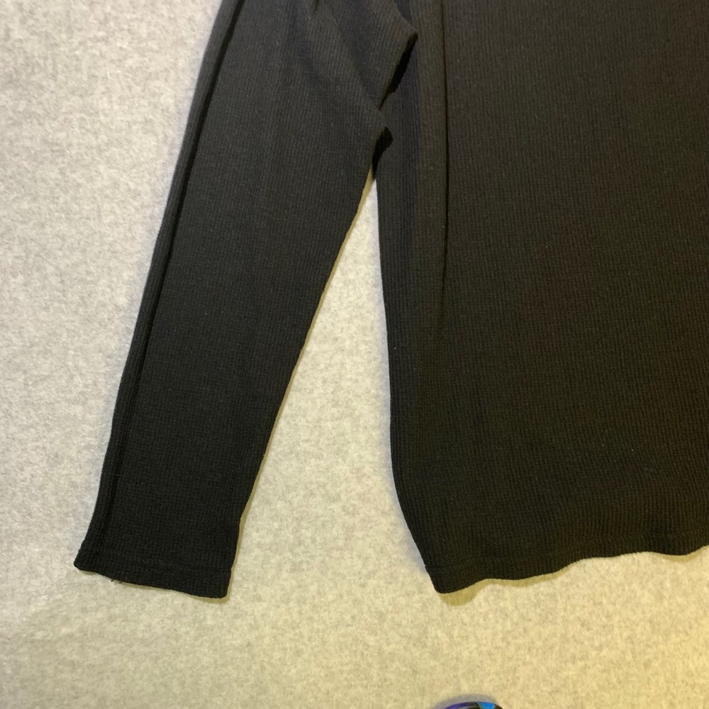 U.S. Polo Sleepwear Top‎ Mens XL Black Thermal Waffle Knit Long Sleeve Shirt - Picture 11 of 11
